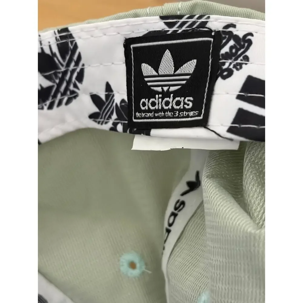 Adidas Originals Trefoil Sage Green Baseball Cap Hat Adjustable Logo NWT